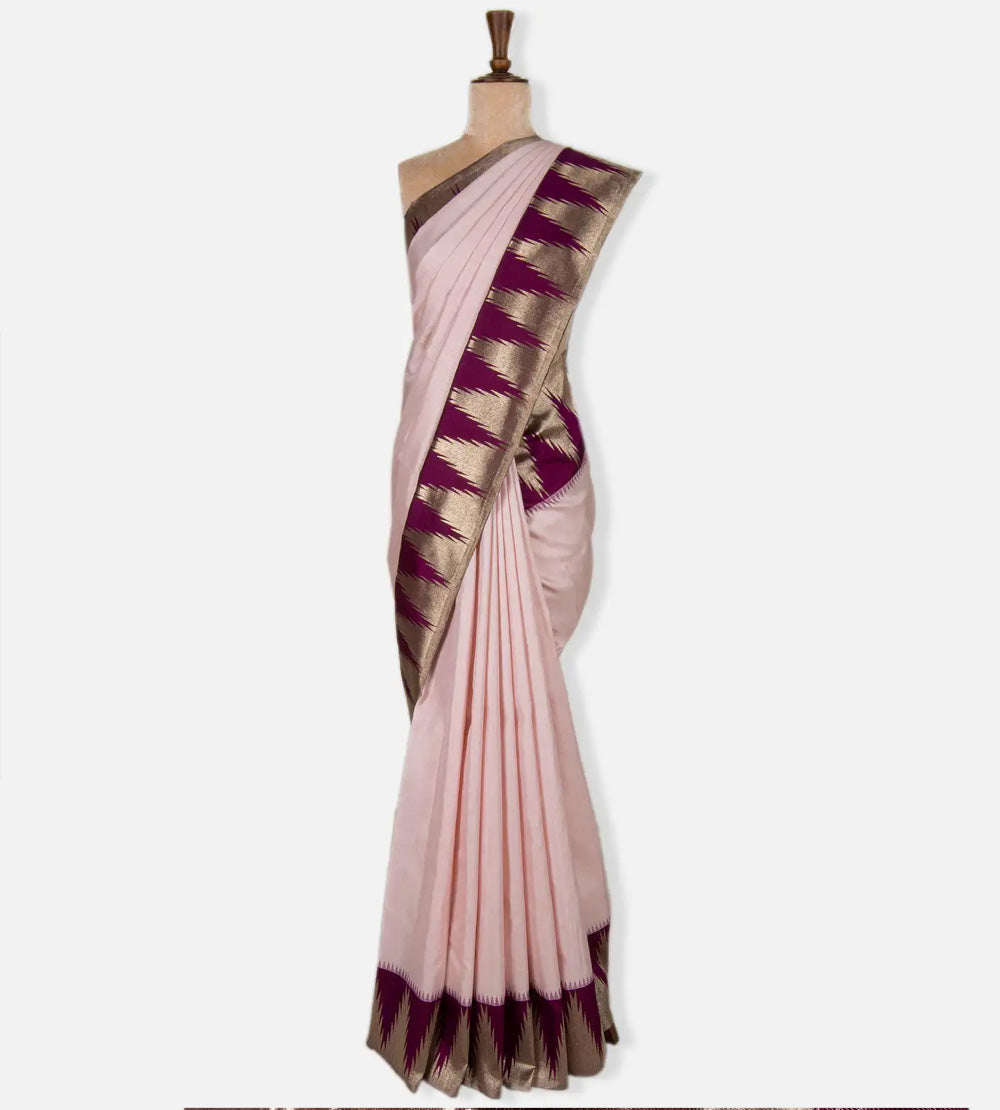 Pink Kanchipuram Silk Saree