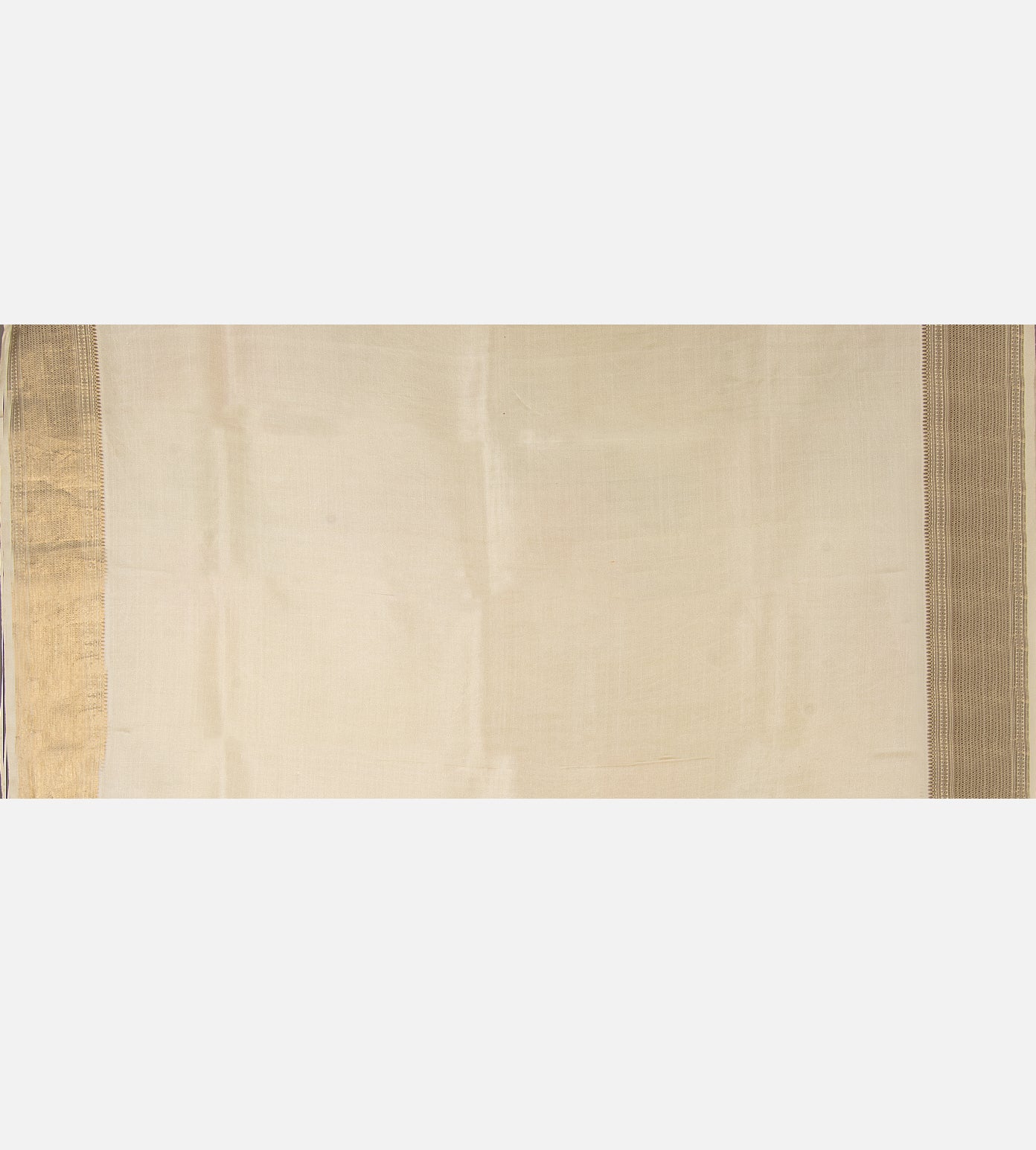 Beige Kanchipuram Silk Saree