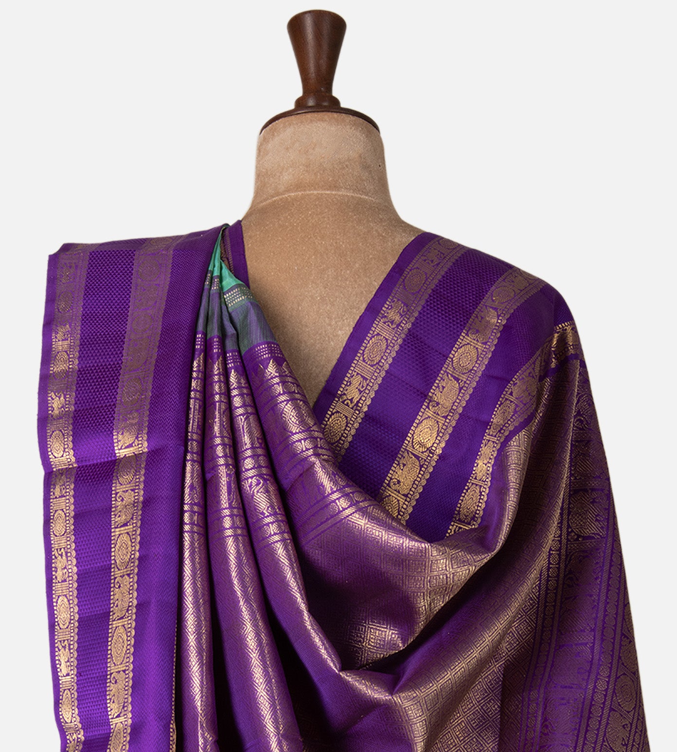 Jade Green Kanchipuram Silk Saree