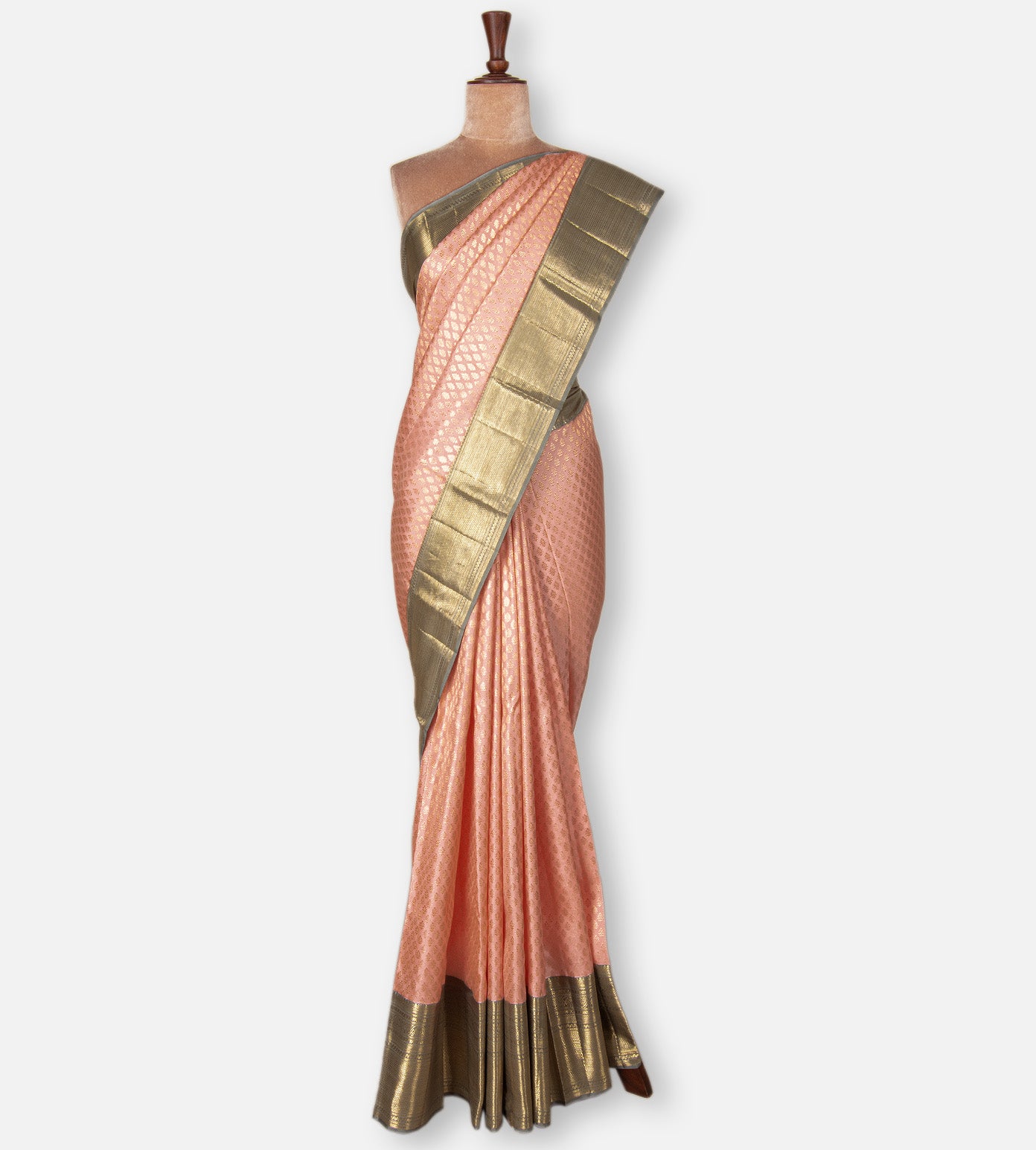 Pink Kanchipuram Silk Saree
