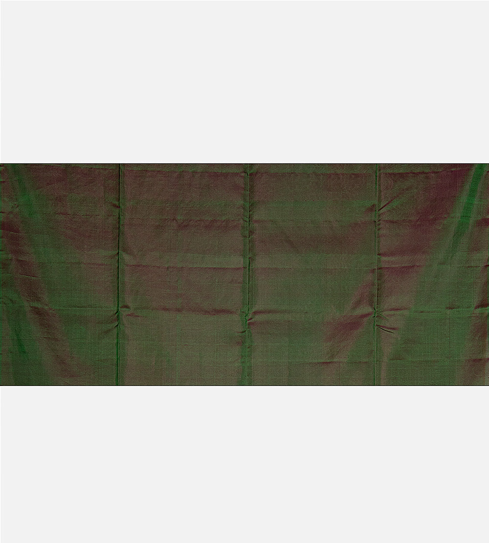 Red and Green Soft Silk Saree