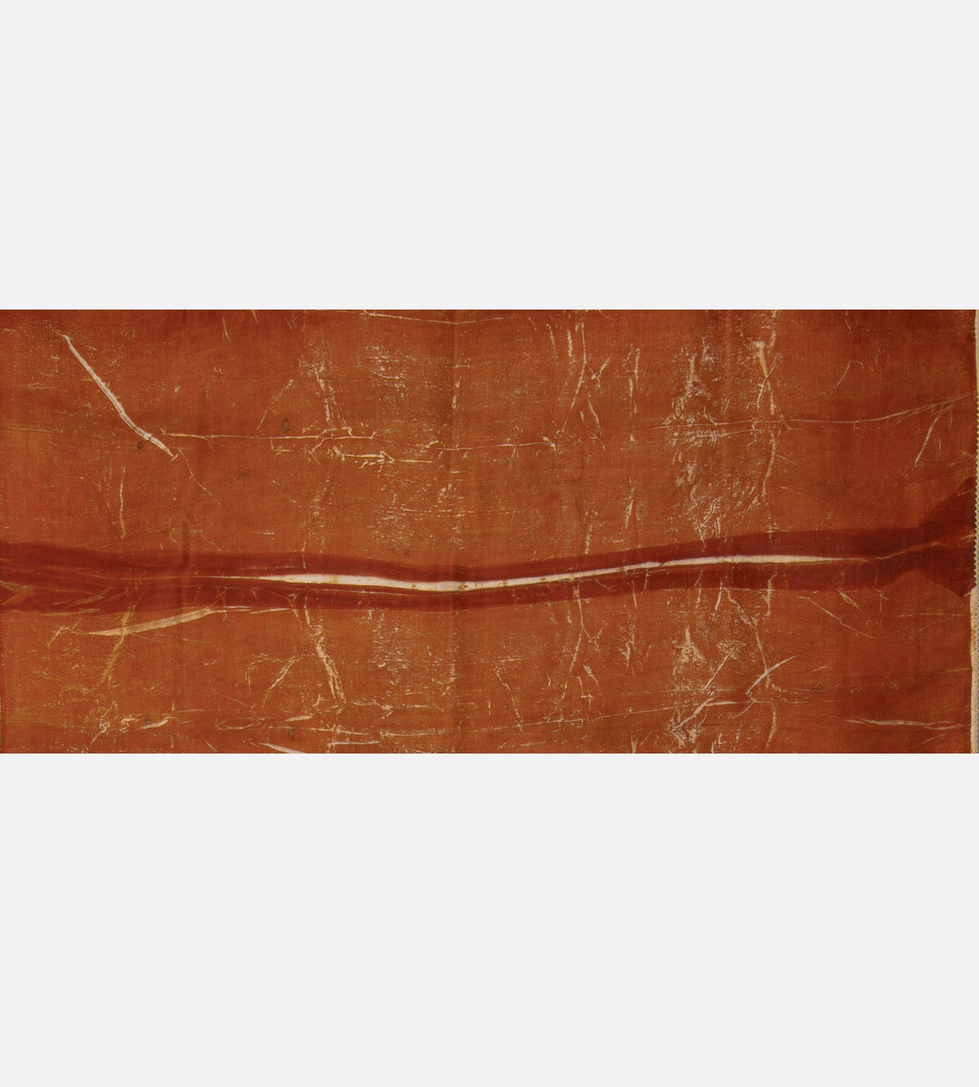 Orange Mulberry Silk Saree