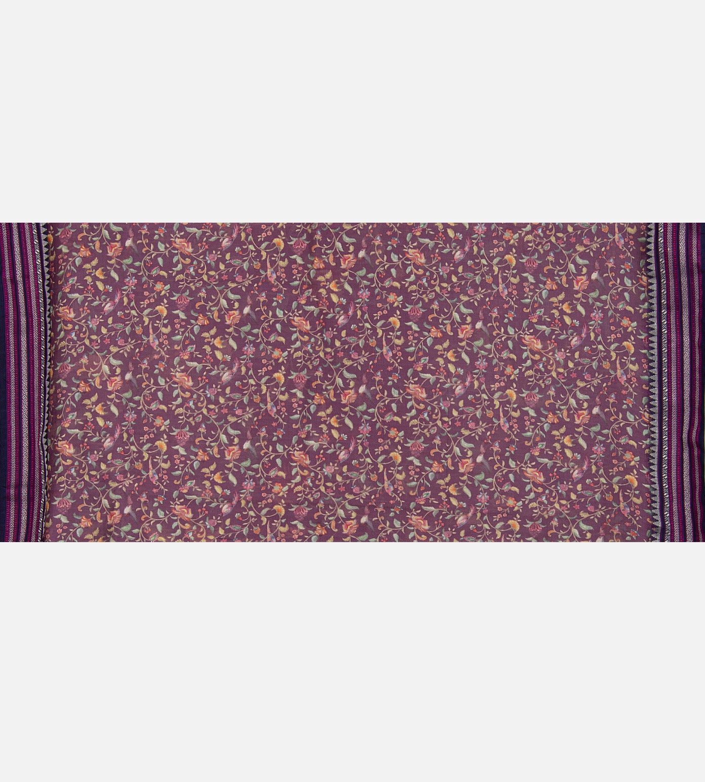 Purple Kota Cotton Saree