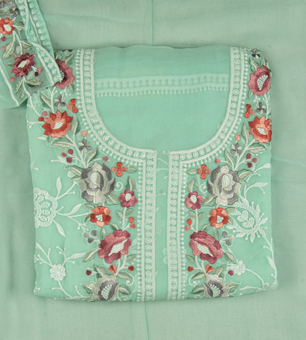 Blue Georgette Salwar