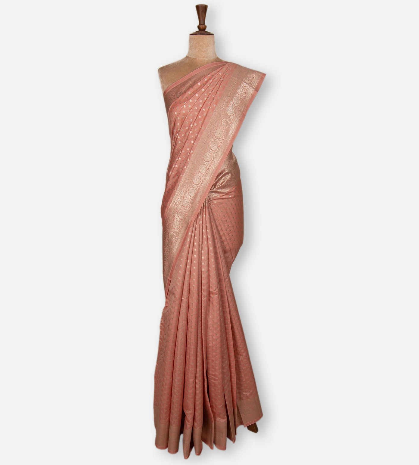 Light Pink Chaniya Silk Saree