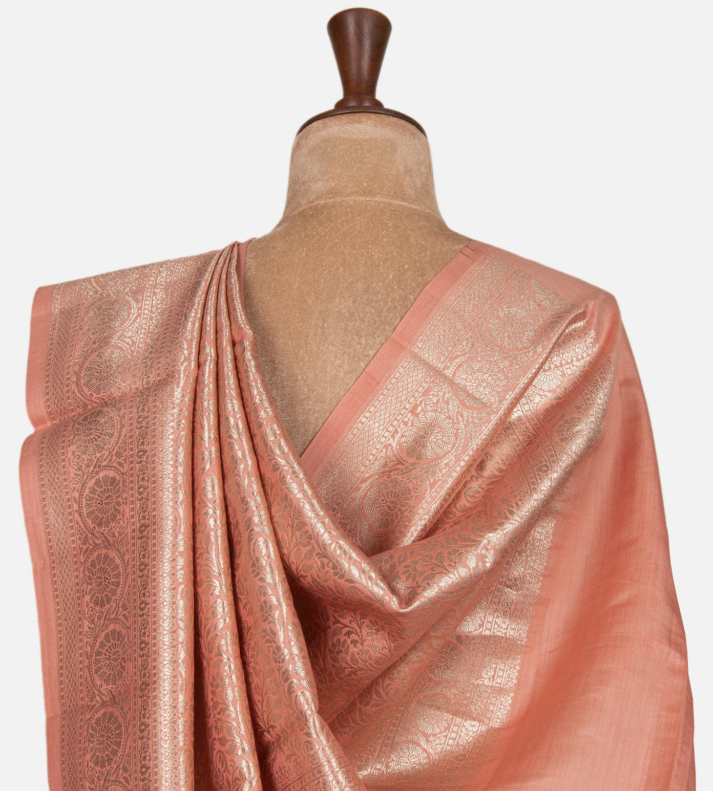 Light Pink Chaniya Silk Saree