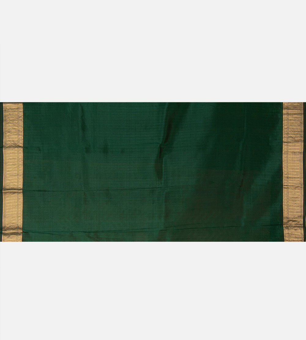 Off-White and Gold Colour Soft Silk Saree