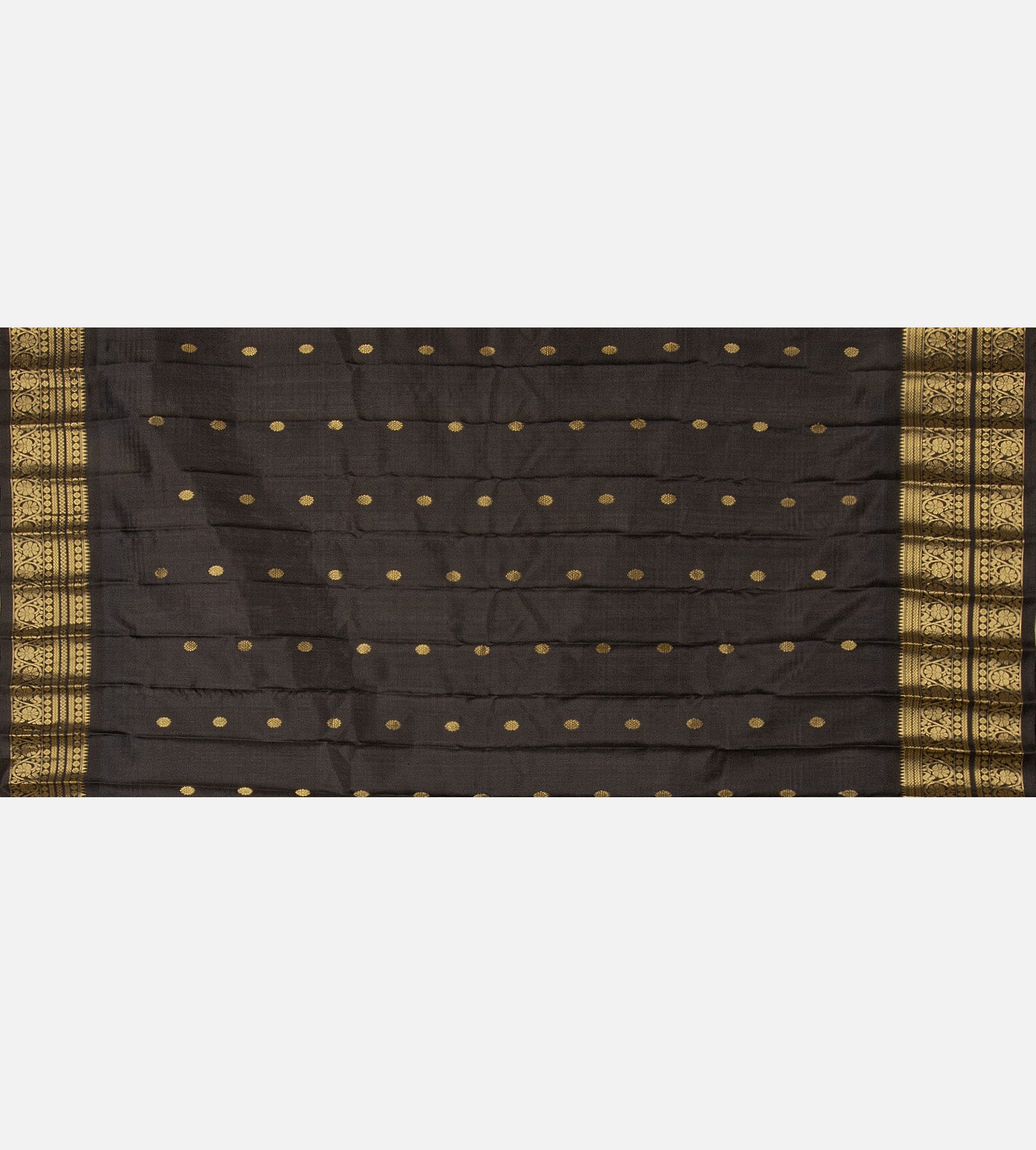 Beige Gadwal Silk Saree