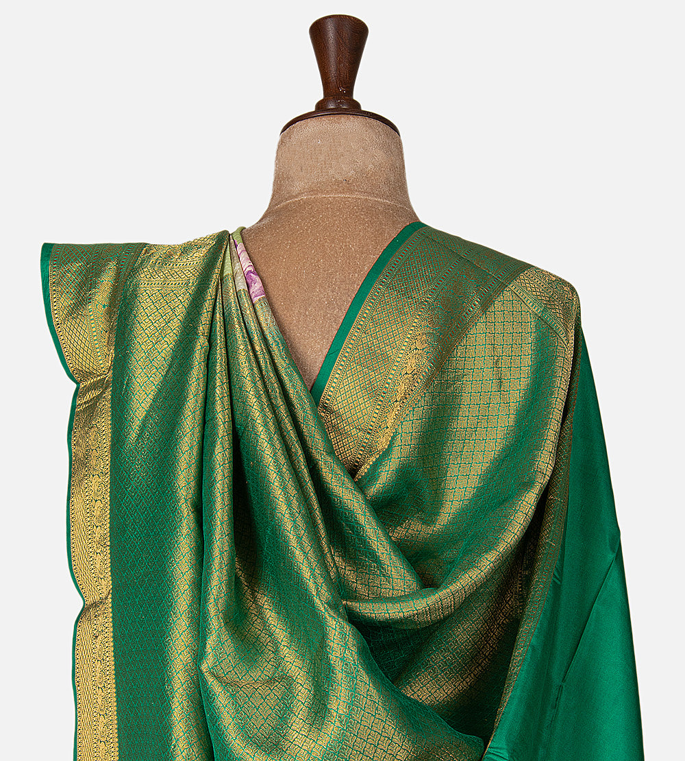 Pastel Green Soft Silk Saree