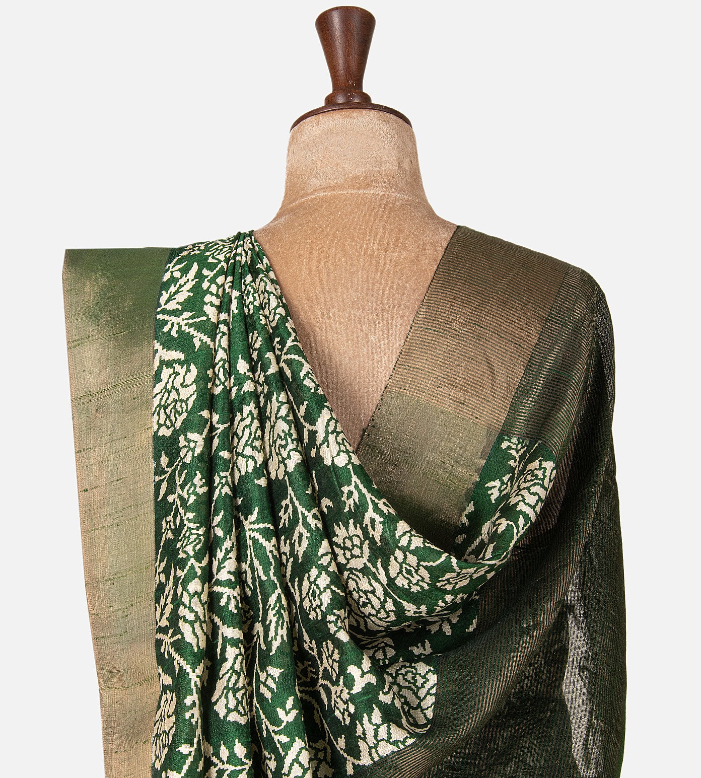 Green Raw Silk Saree