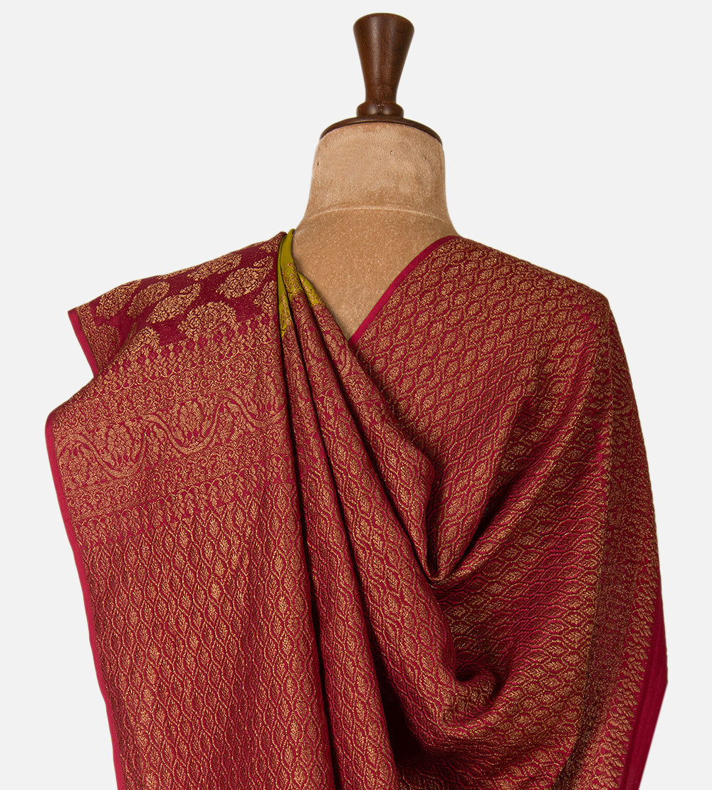 Yellow mysore silk saree