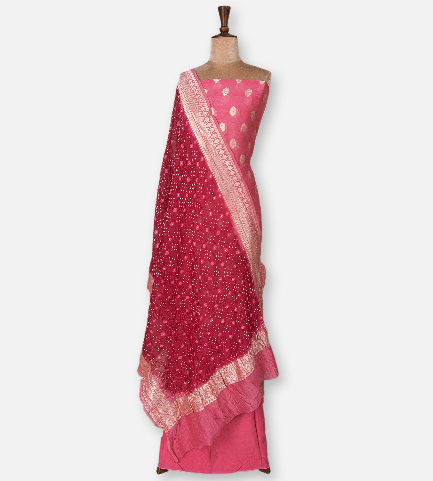 Pink Banarasi Tussar Salwar