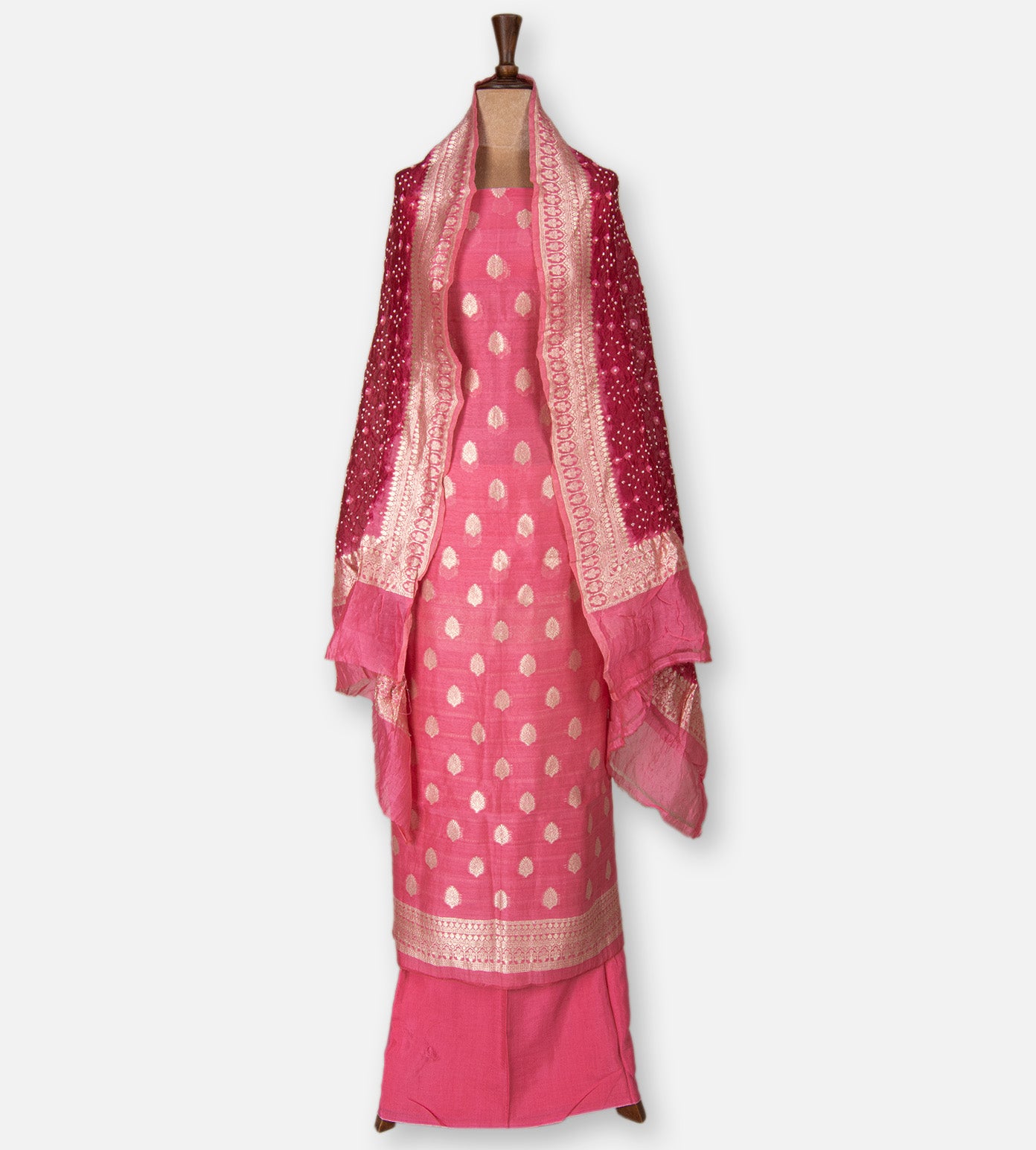 Pink Banarasi Tussar Salwar