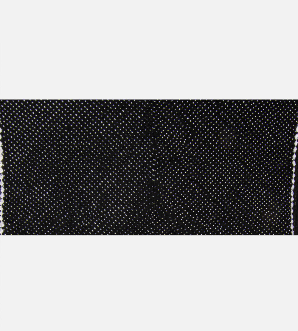 Black Gajji Silk Bandhani Saree