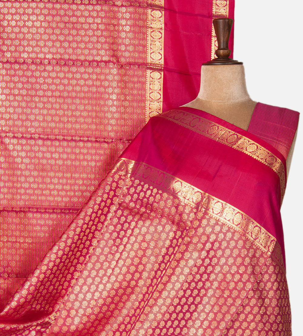 Pink Kanchipuram Silk Saree