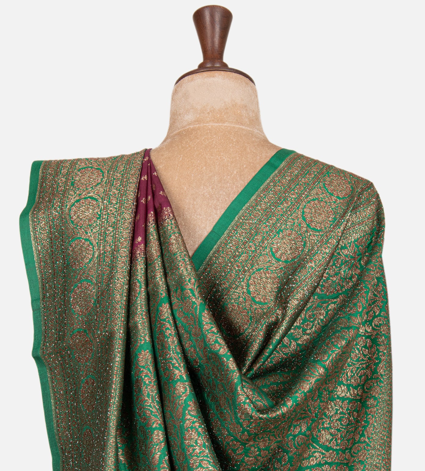 Dark Pink Chaniya Silk Saree