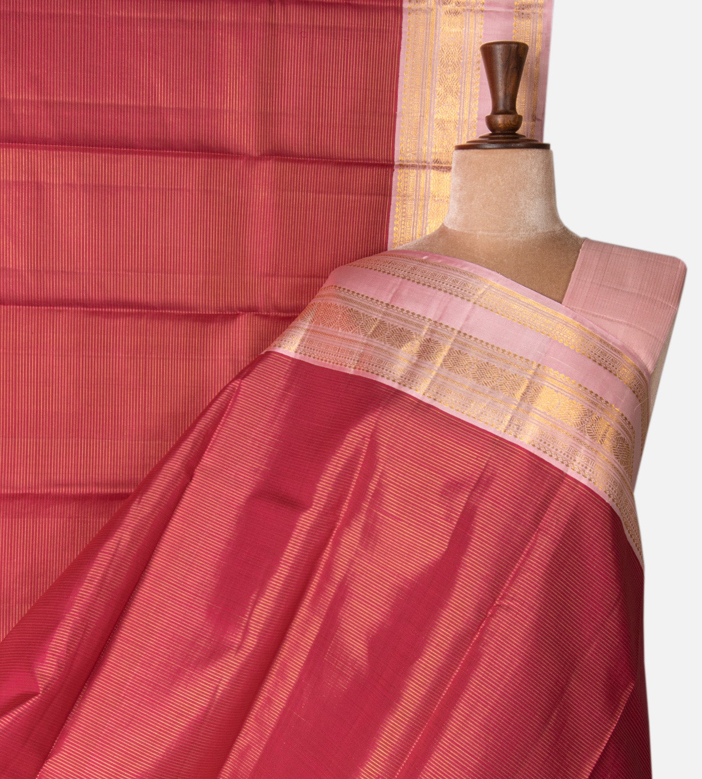 Pink Kanchipuram Silk Saree