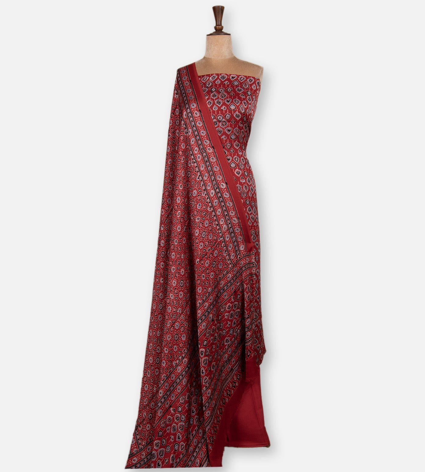 Red Modal Silk Salwar