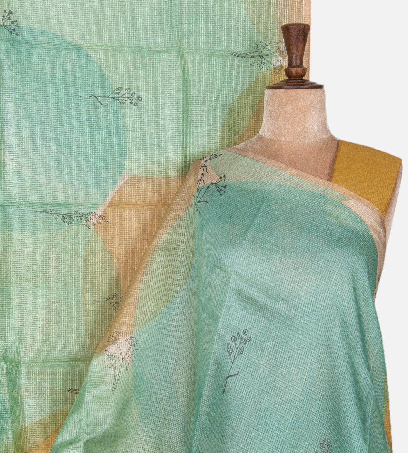 Multicolour Tussar Kota Saree