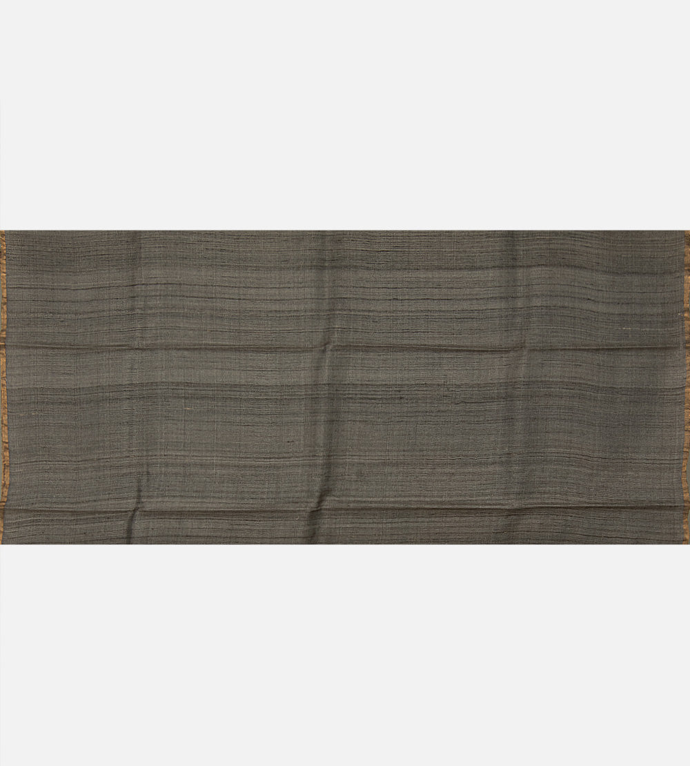 Grey Tussar Saree