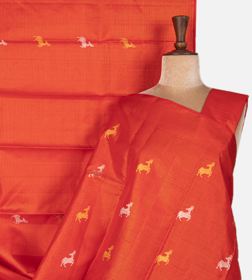 Red Kanchipuram Silk Saree