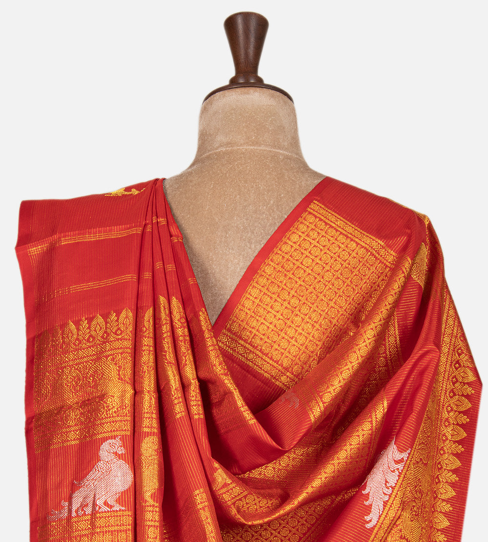 Red Kanchipuram Silk Saree