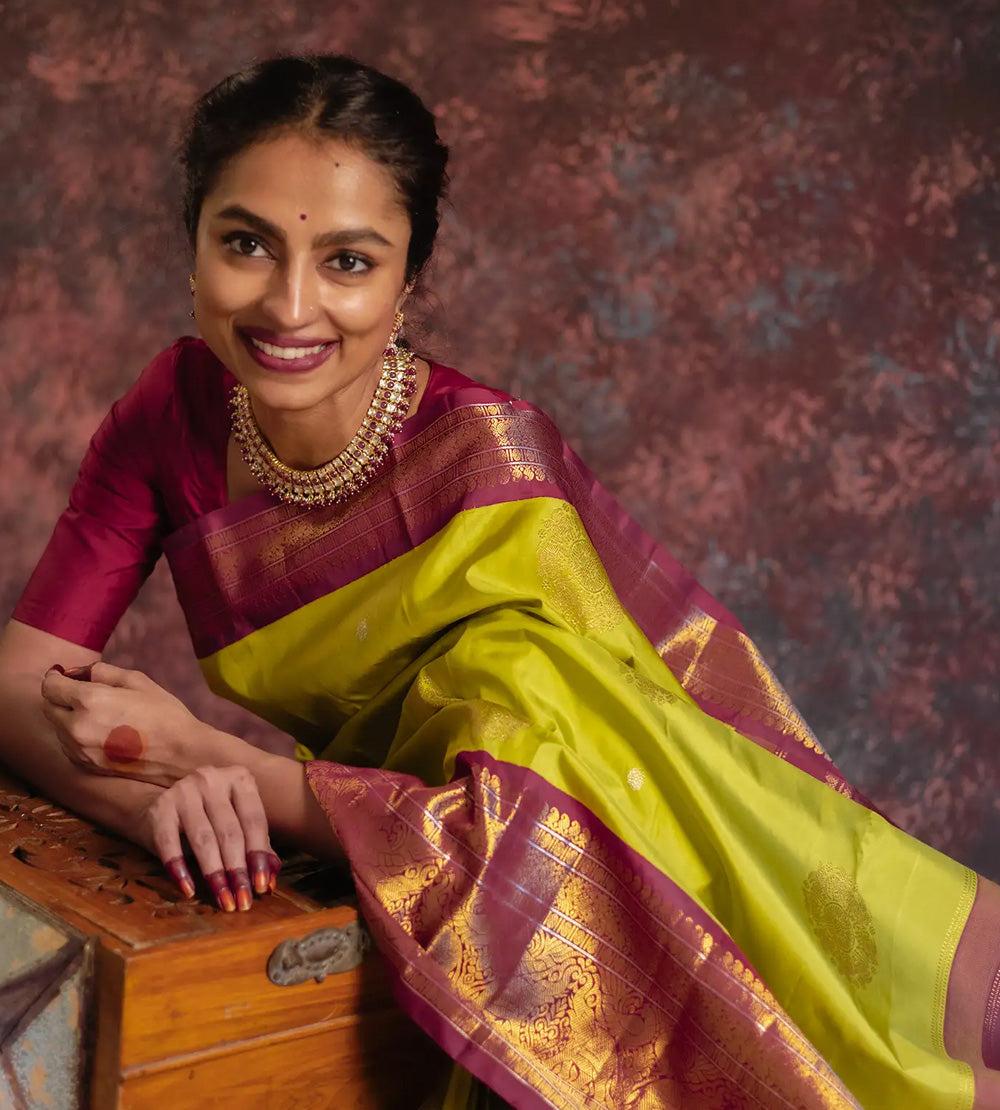 Green Kanchipuram Silk Saree
