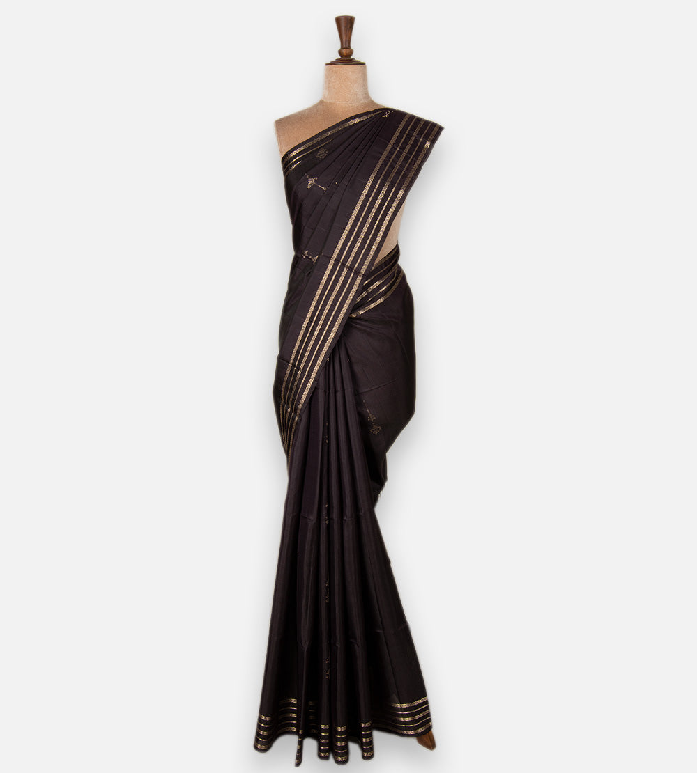 Dark Purple Soft Silk Saree
