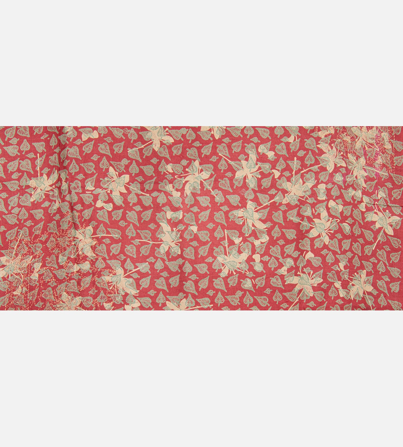 Red Tussar Saree