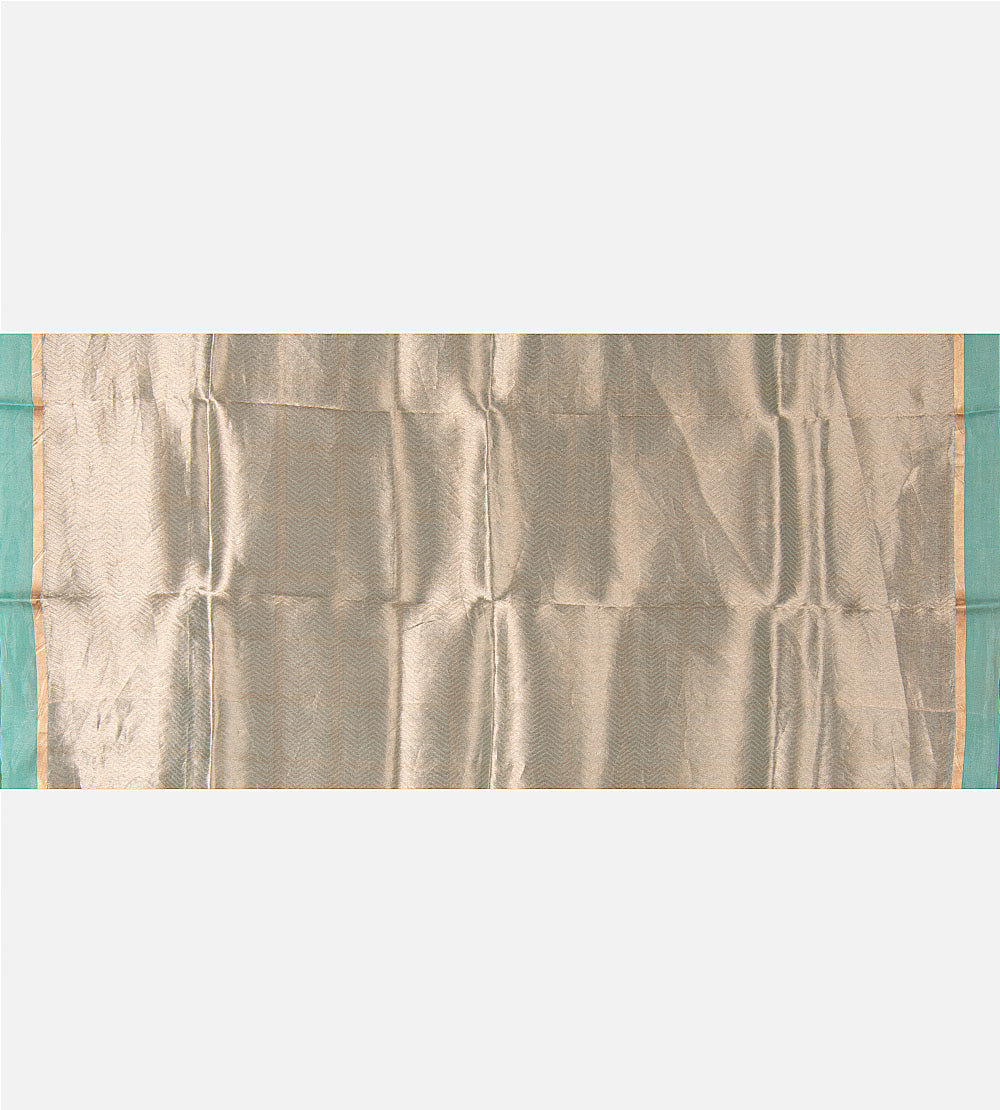 Blue Tissue Organza Saree
