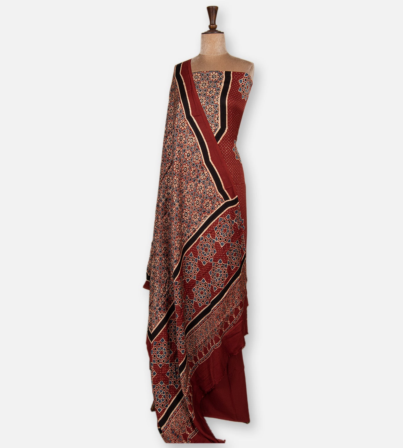 Maroon Modal Silk Salwar