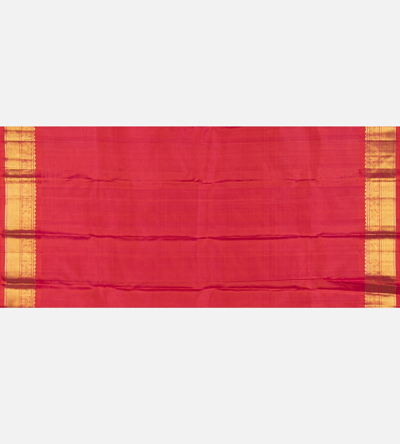 Beige Kanchipuram Silk Saree