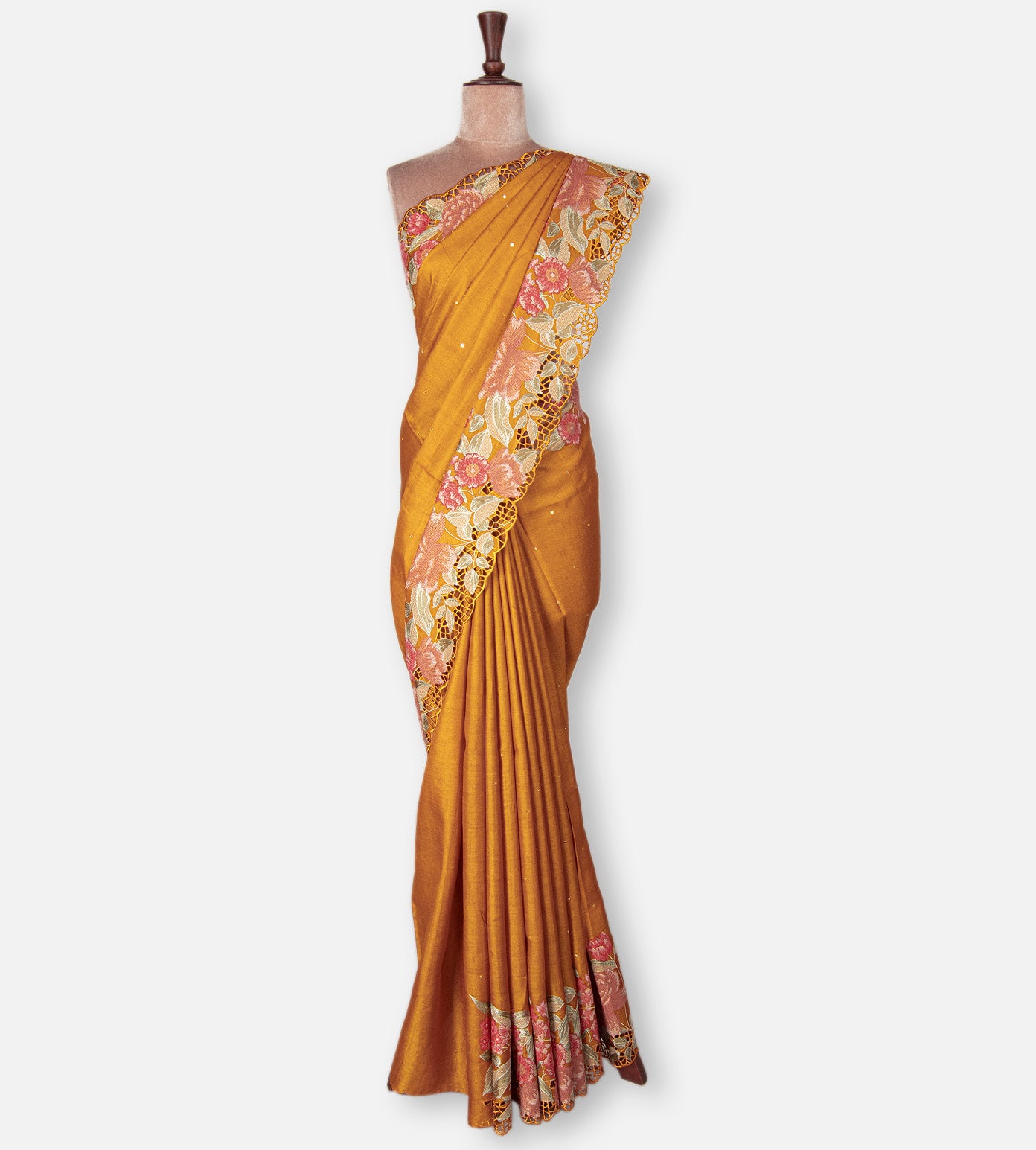 Yellow Tussar Saree
