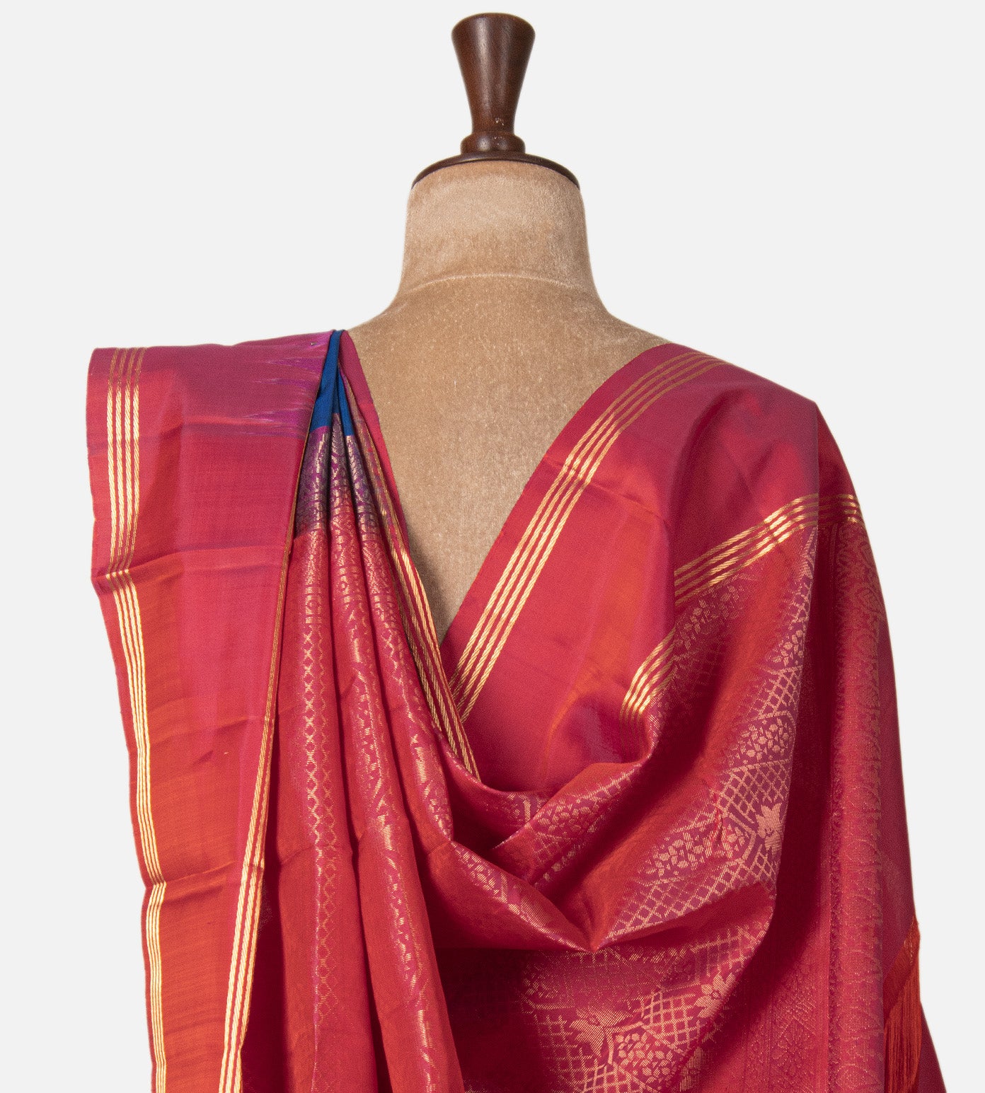Peacock Blue Soft Silk Saree