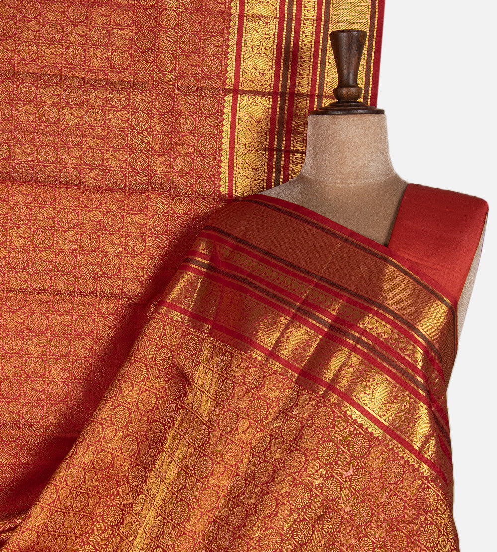 Red Kanchipuram Silk Saree