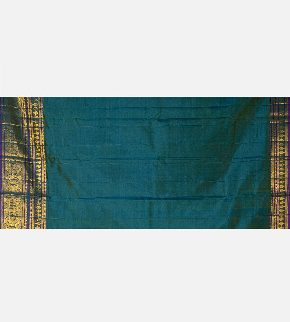 Mint Green Kanchipuram Silk Saree