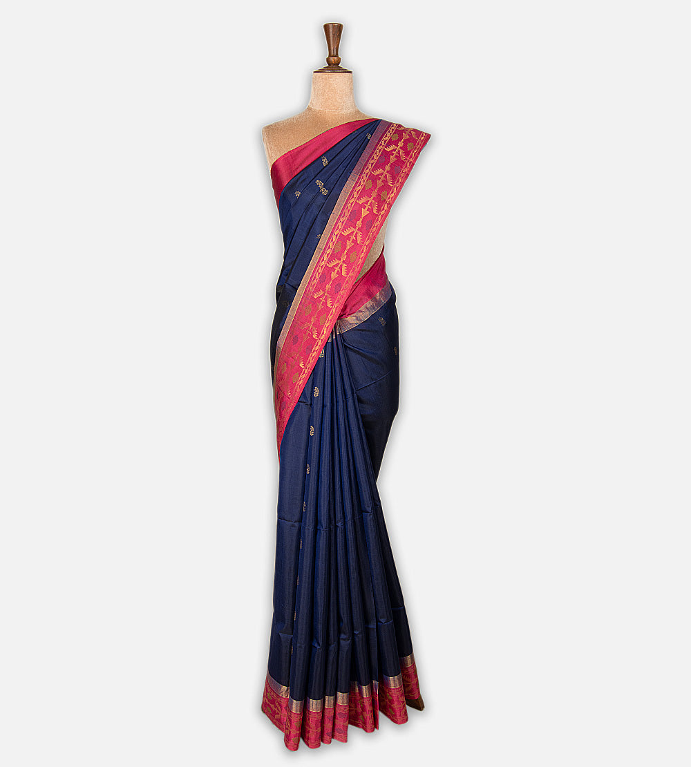 Blue Soft Silk Saree
