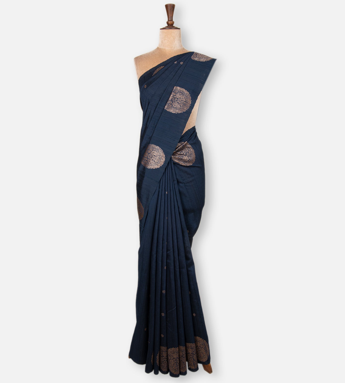 Blue Banarasi Tussar Saree