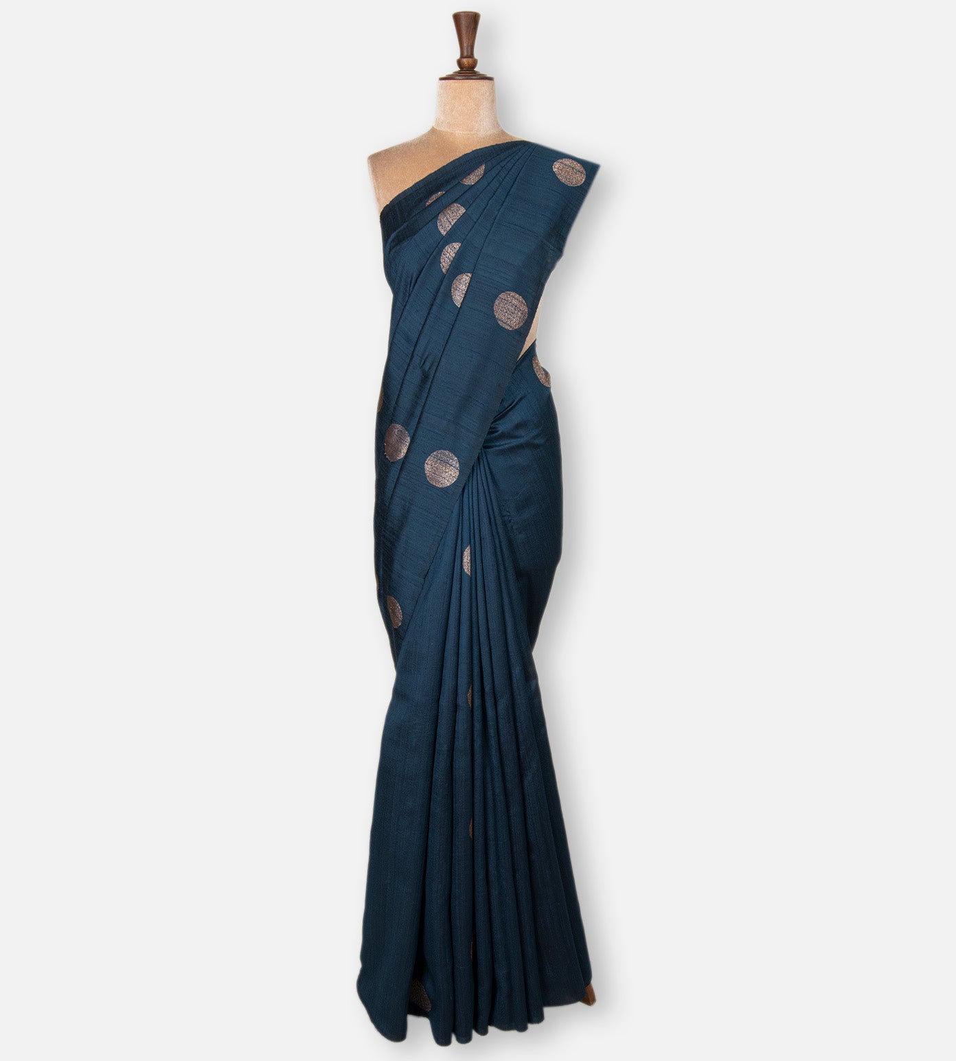 Blue Banarasi Tussar Saree