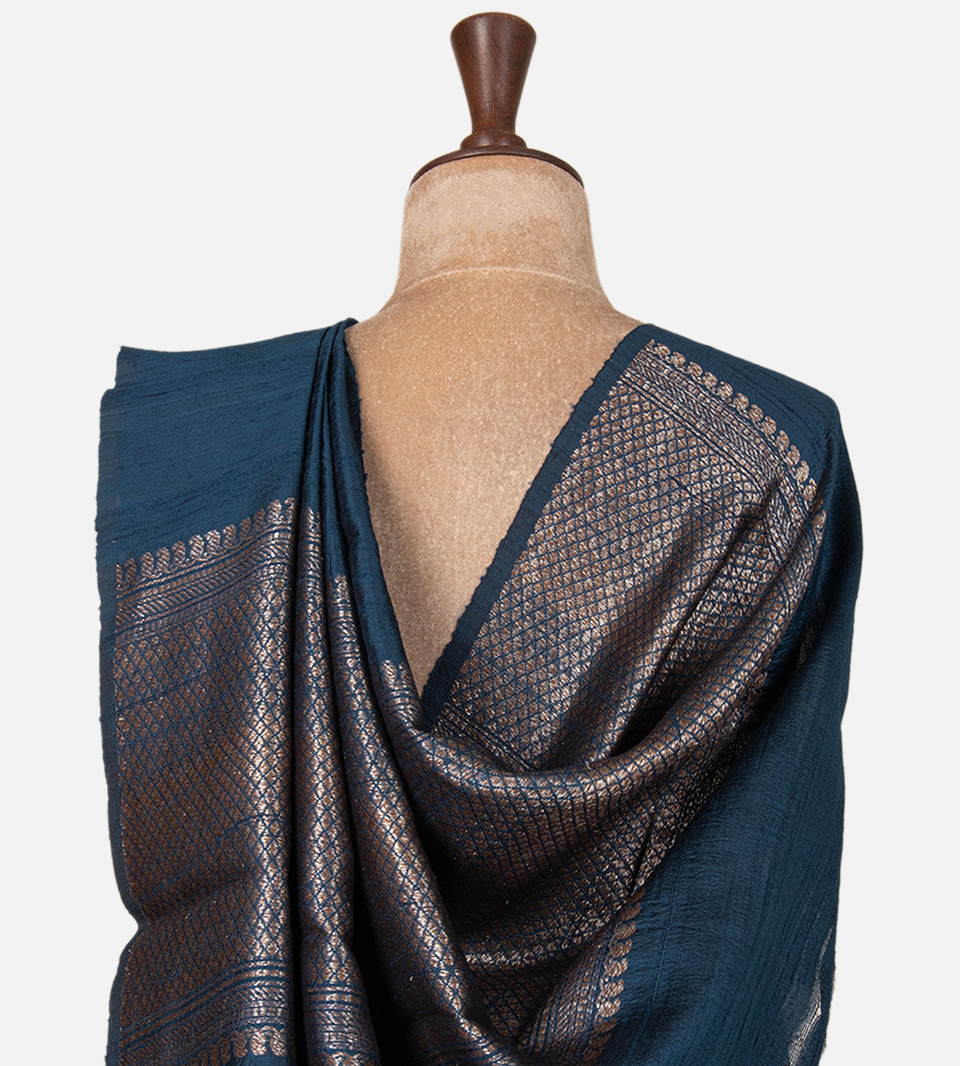 Blue Banarasi Tussar Saree