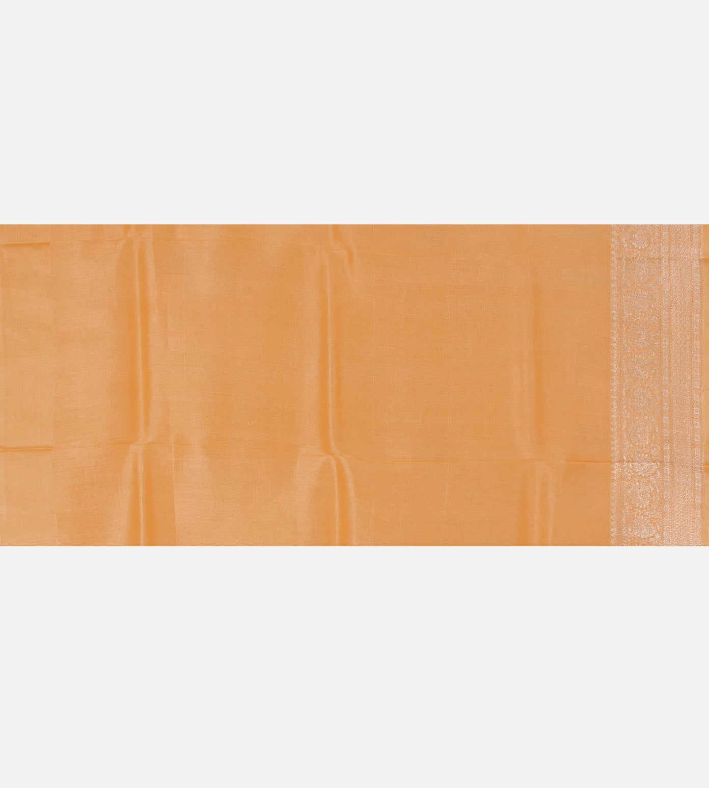 Pastel Orange Kattan Silk Saree