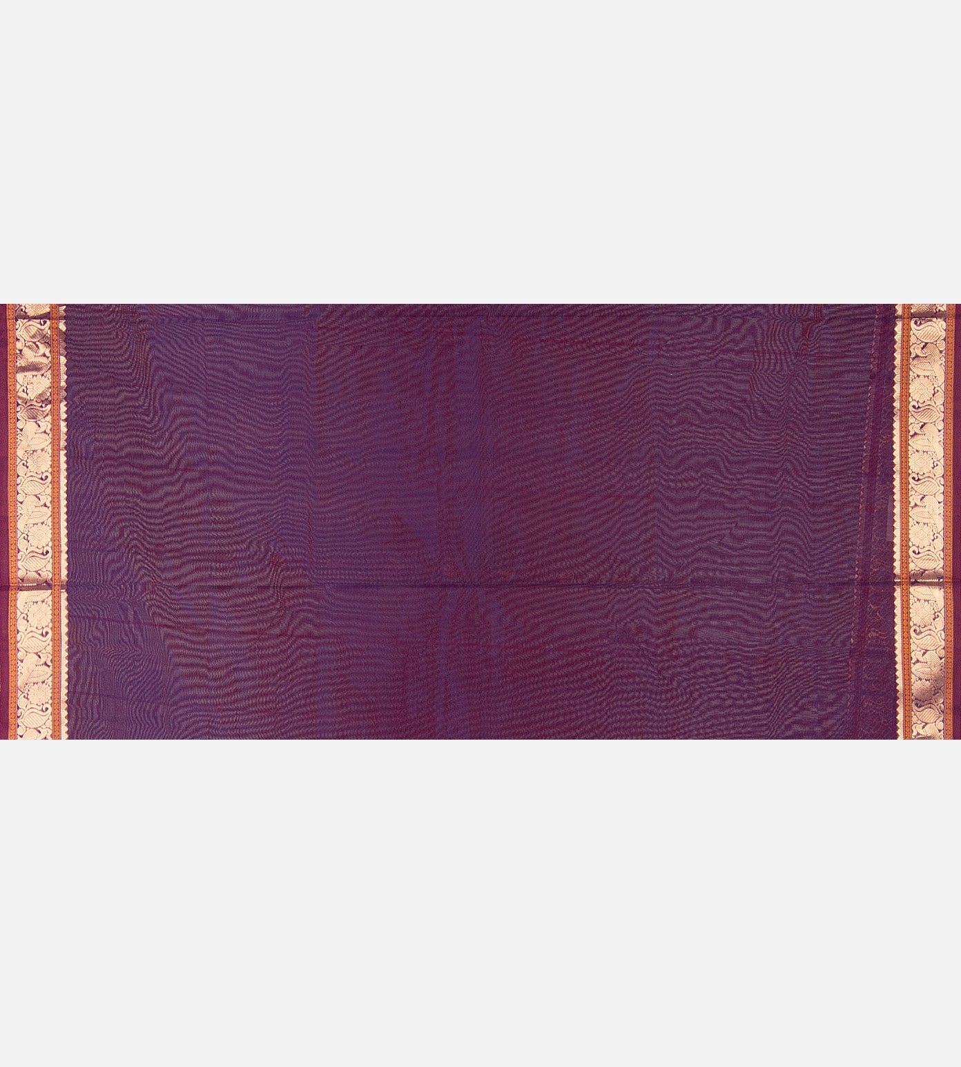 Purple Cotton Silk Saree