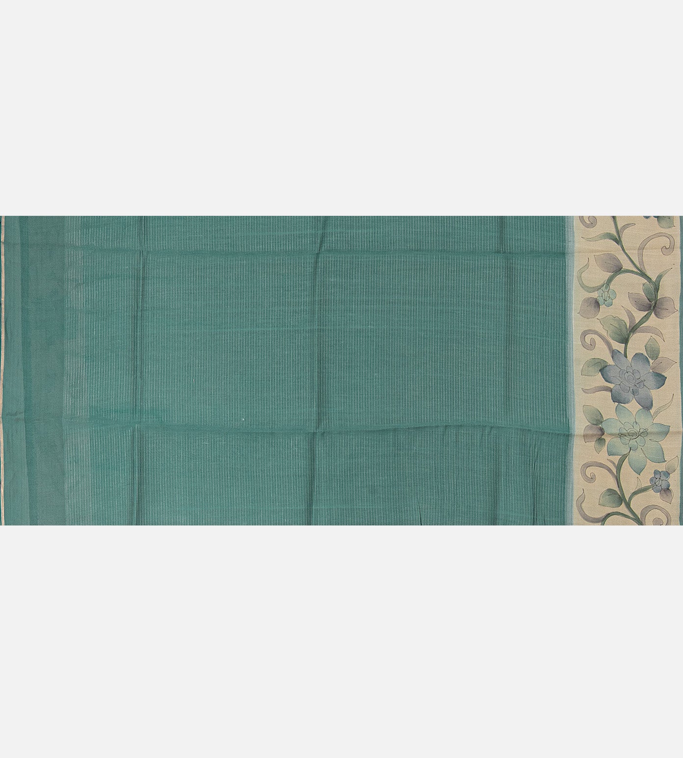 Blue Tussar Saree