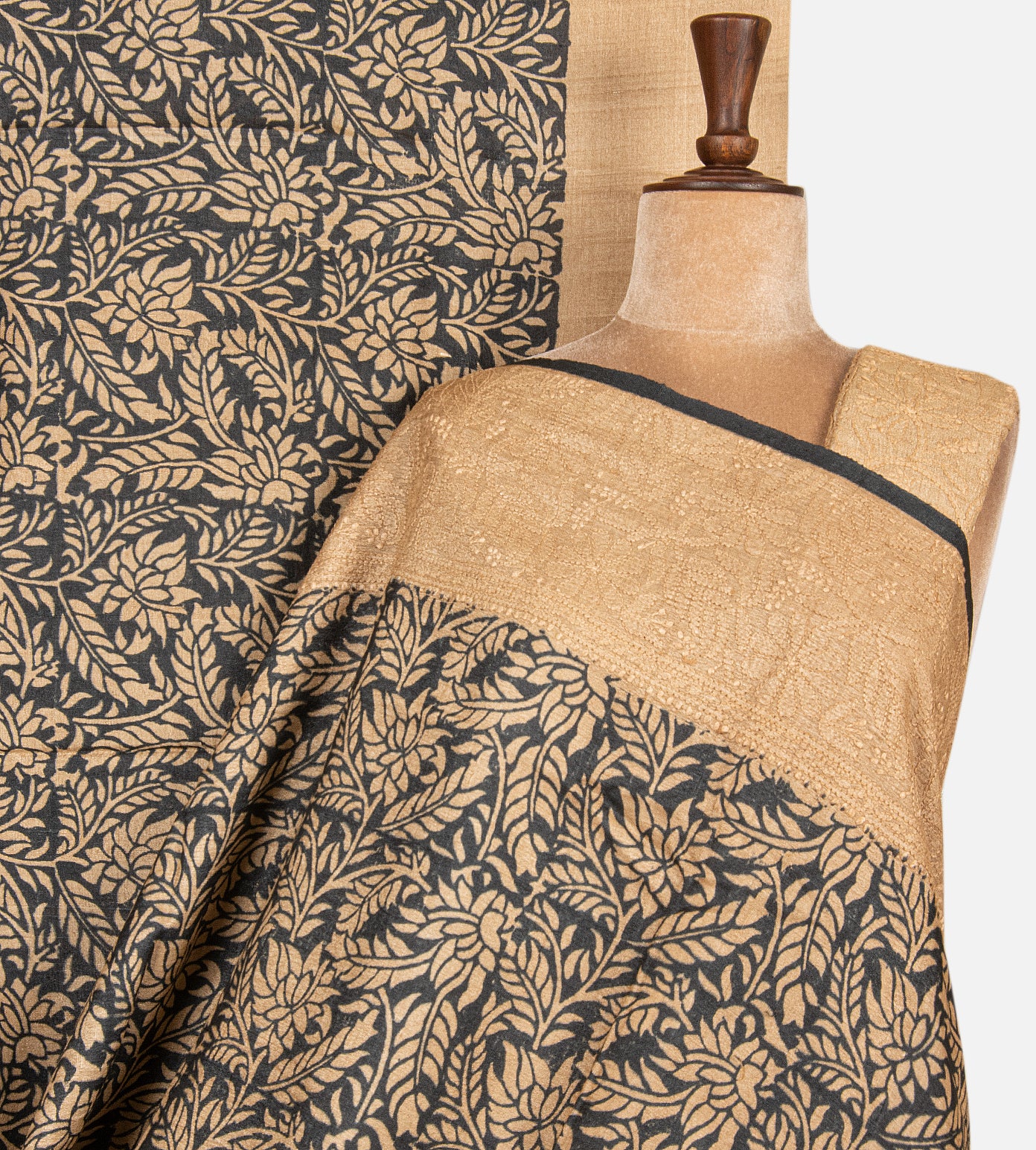 Elephant Grey Tussar Saree