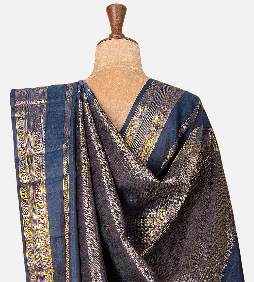 Lavender Kanchipuram Silk Saree