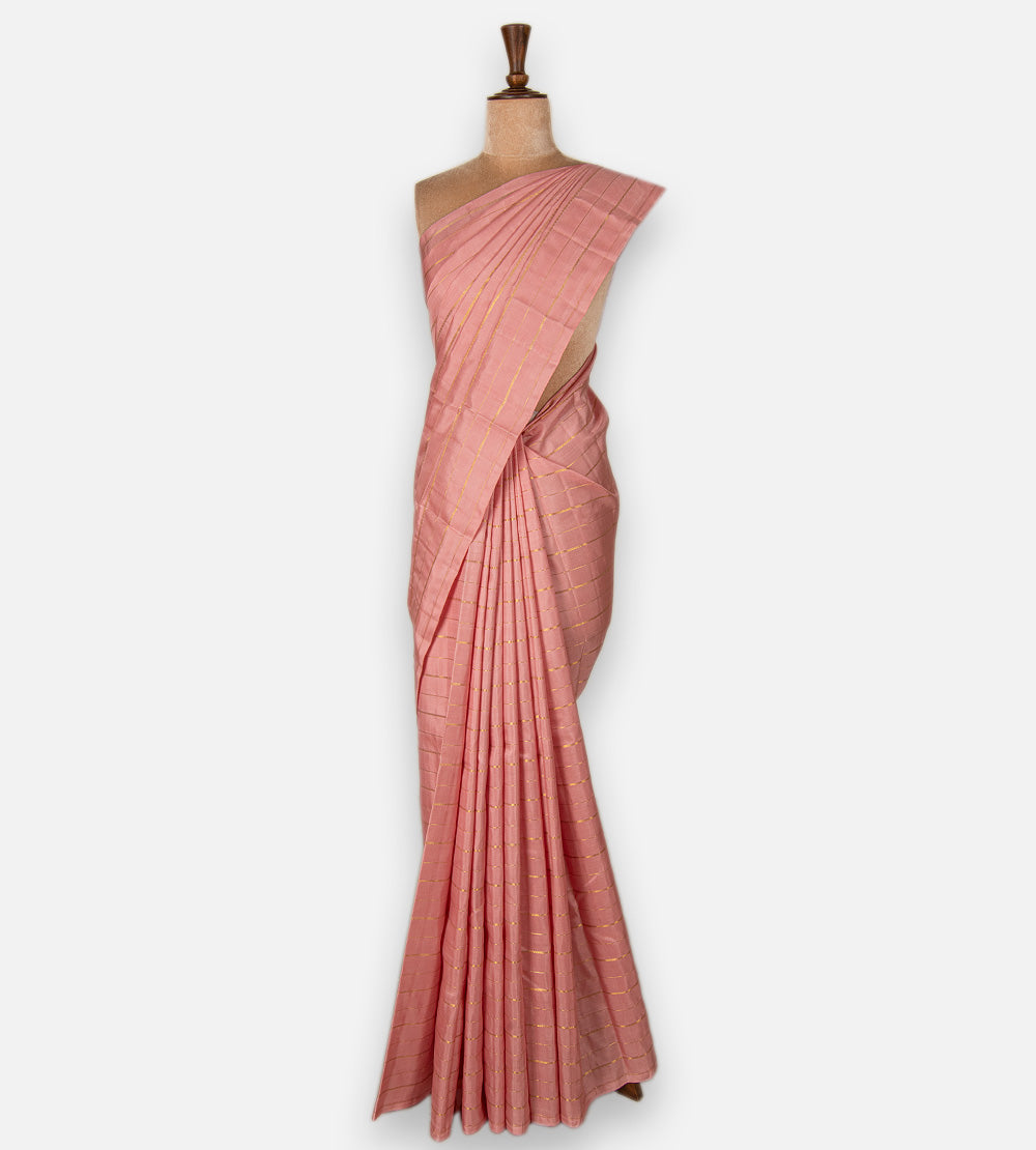 Pink Kanchipuram Silk Saree