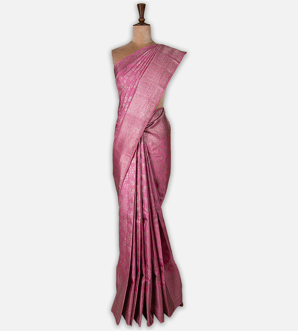 Pink Kanchipuram Silk Saree