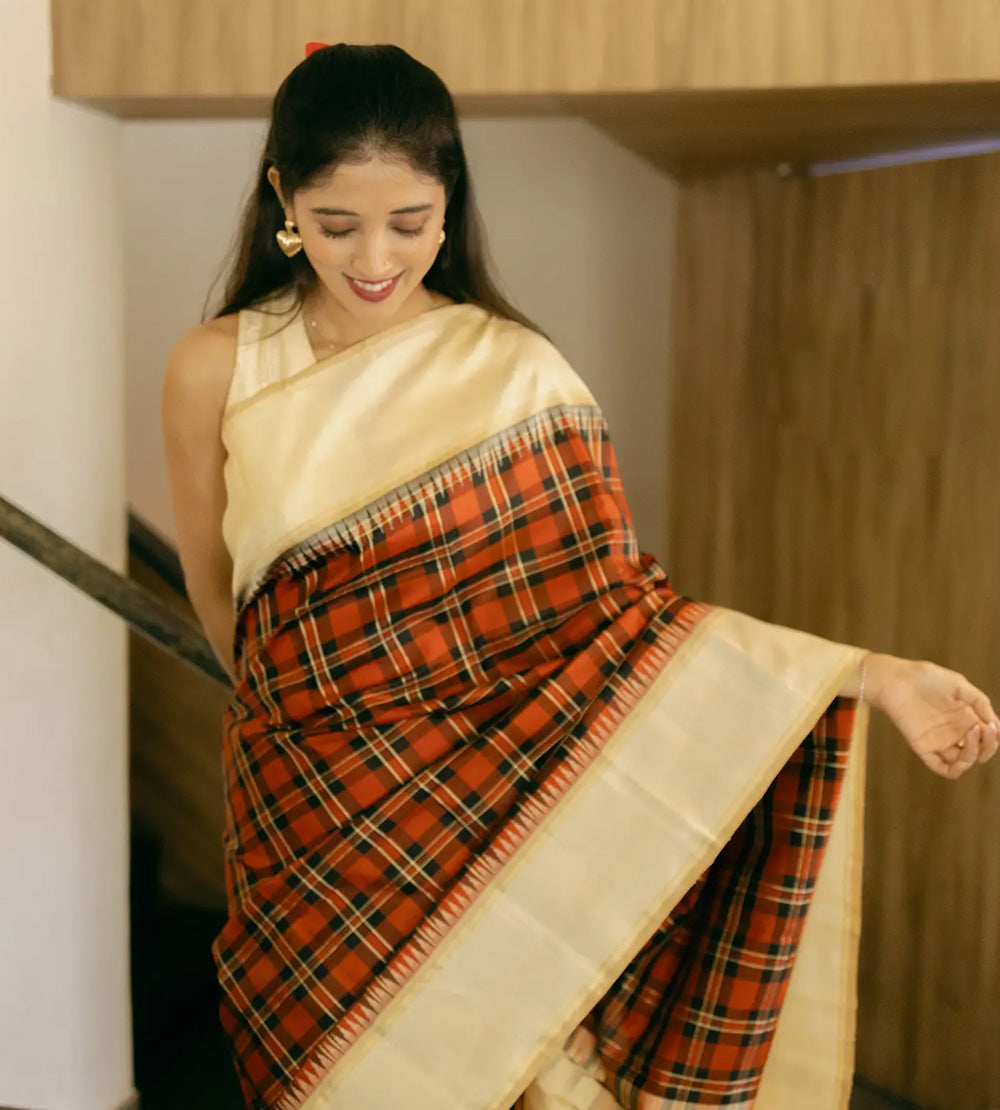 Red and Black Kanchivaram