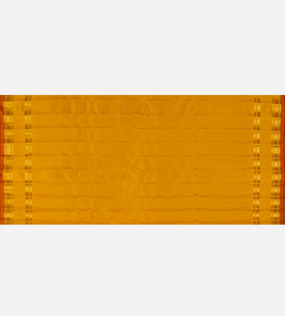 Dark Beige Gadwal Silk Saree