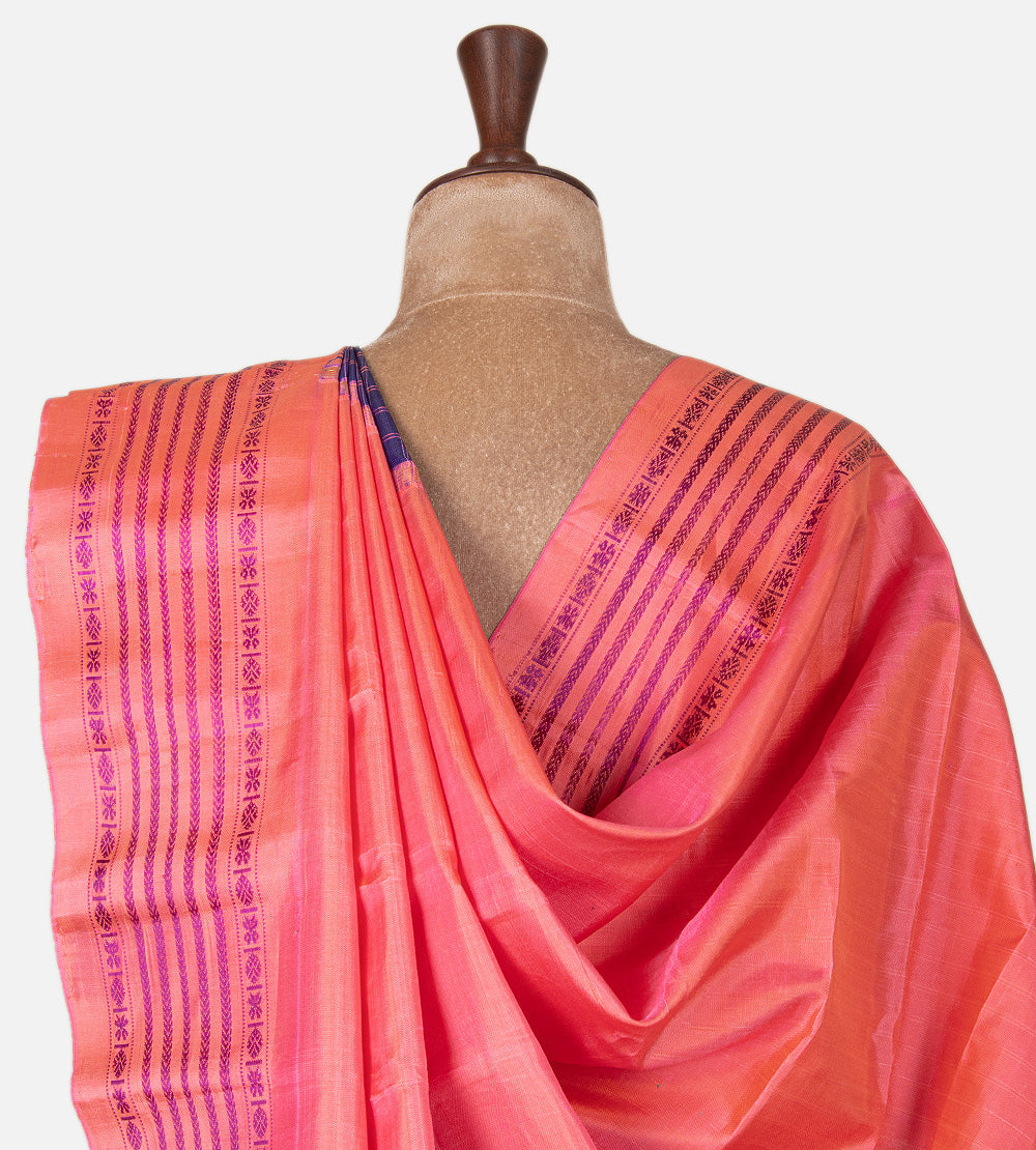 Violet Gadwal Silk Saree